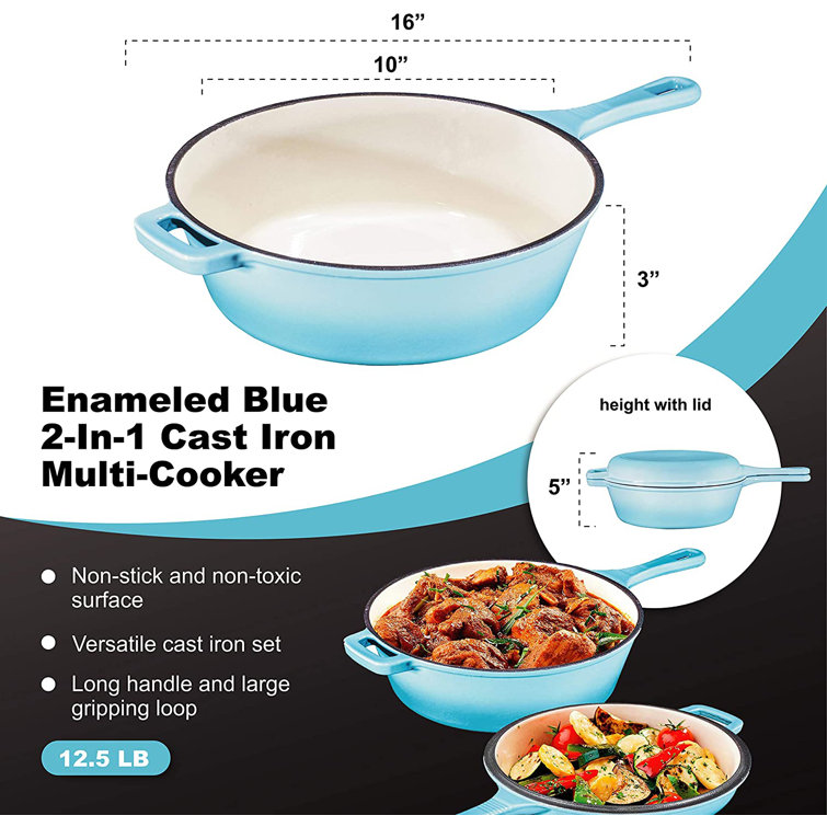 Bruntmor Cast Iron Non Stick 12'' 1 Piece Skillet & Reviews Wayfair